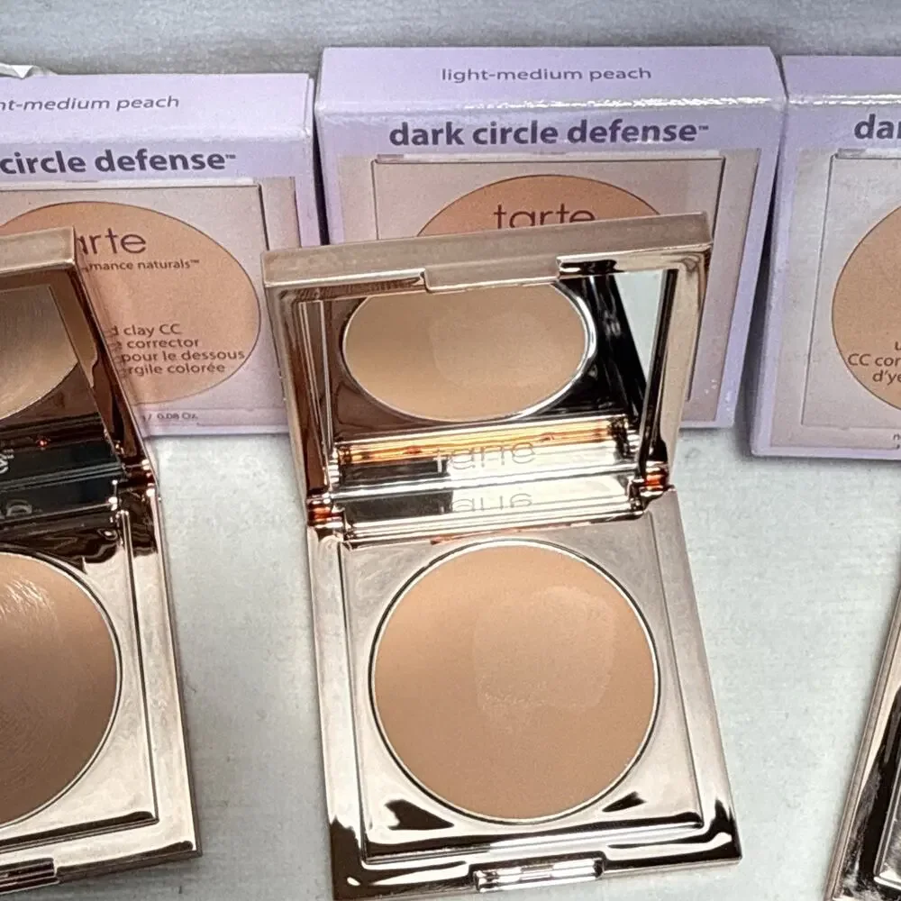 3 X Tarte Dark Circle Defense Under Eye Concealer MEDIUM TAN PEACH FLAWED See Pi